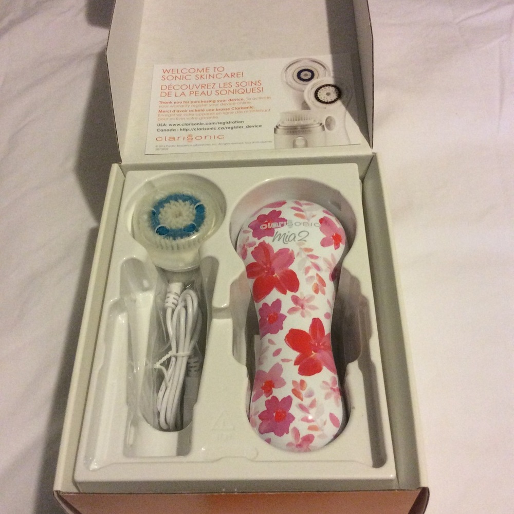 Clarisonic Mia 2 w/ Bonus Brush Head Pink Floral